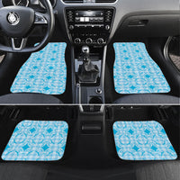 Polu Hawaii Iwa Bird Palaka Motifs Car Mats LT14 Set 4pcs Blue - Polynesian Pride
