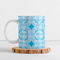Polu Hawaii Iwa Bird Palaka Motifs Ceramic Mug LT14 Blue - Polynesian Pride