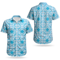 Polu Hawaii Iwa Bird Palaka Motifs Couples Matching Tank Maxi Dress and Hawaiian Shirt LT14 - Polynesian Pride