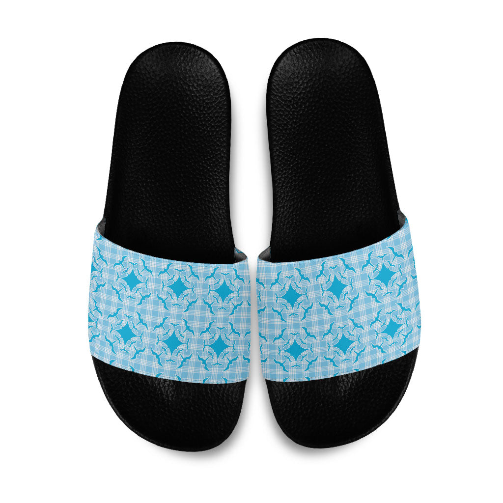Polu Hawaii Iwa Bird Palaka Motifs Slide Sandals