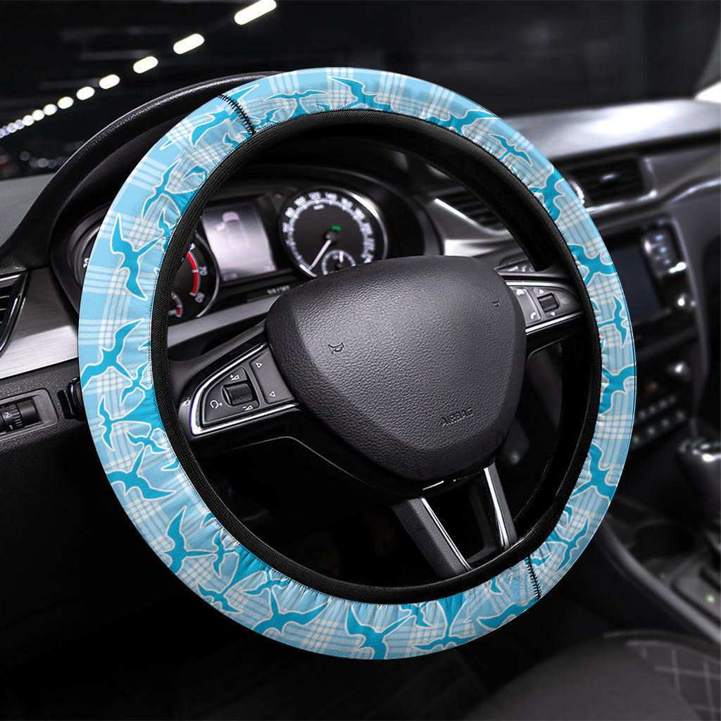 Polu Hawaii Iwa Bird Palaka Motifs Steering Wheel Cover