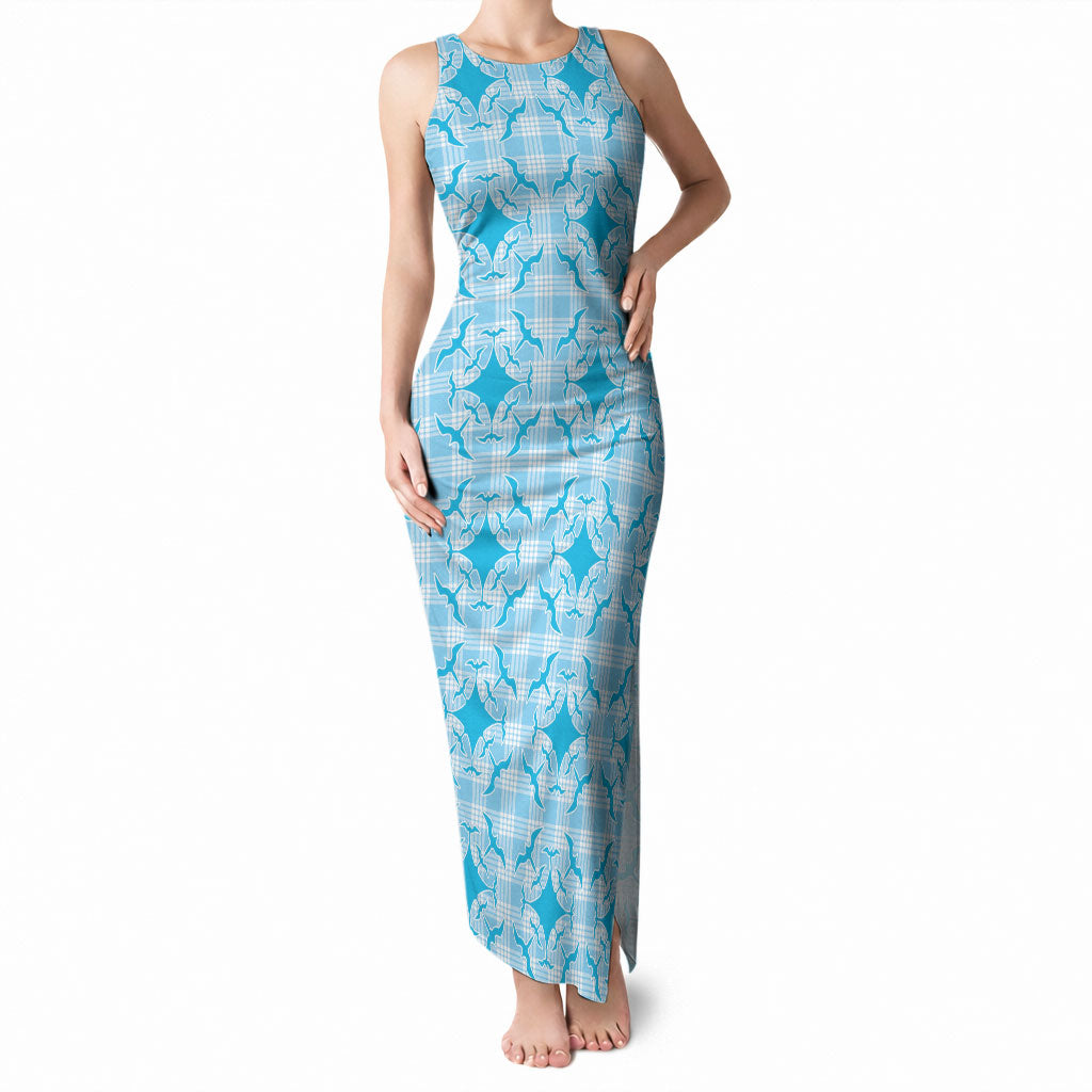 Polu Hawaii Iwa Bird Palaka Motifs Tank Maxi Dress