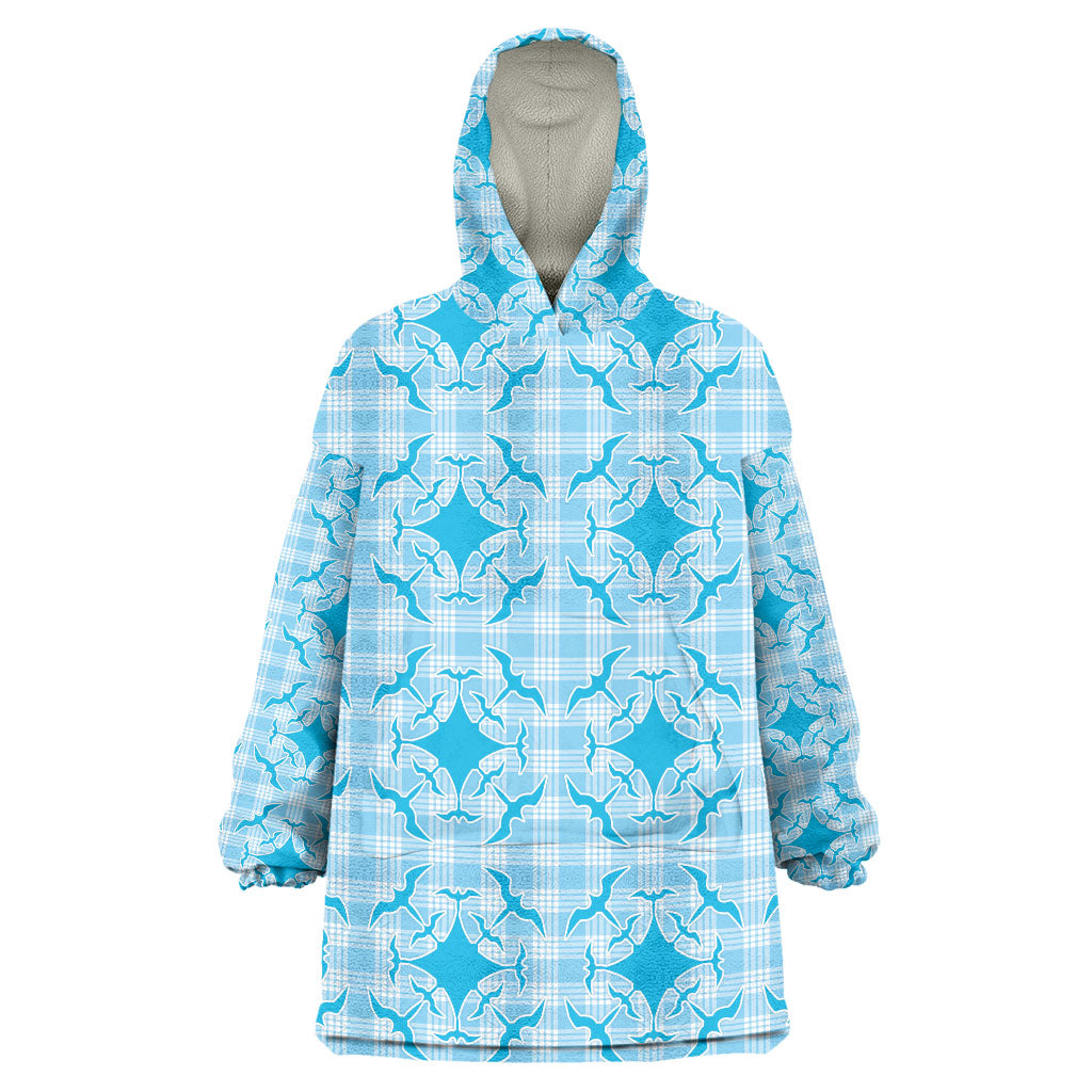 Polu Hawaii Iwa Bird Palaka Motifs Wearable Blanket Hoodie