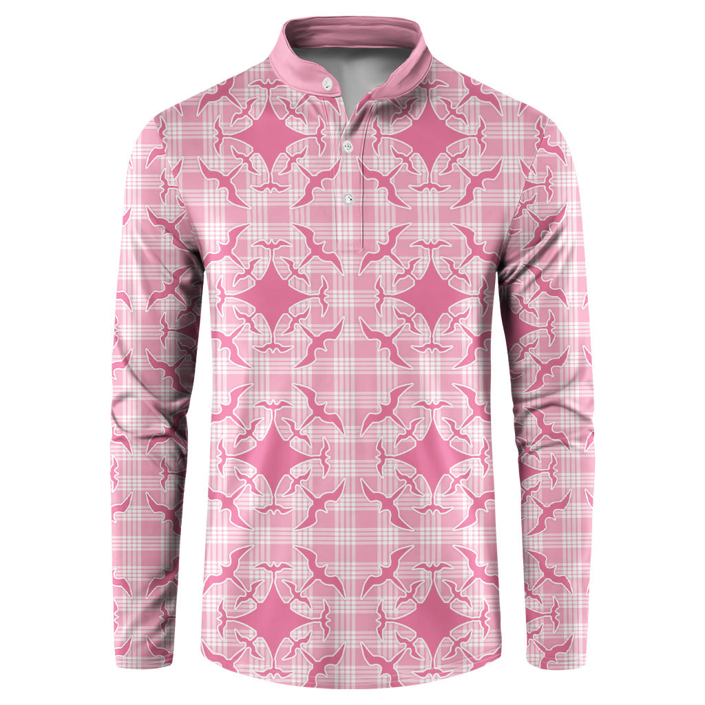 Alaka Hawaii Iwa Bird Palaka Motifs Button Sweatshirt