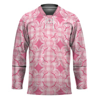 Alaka Hawaii Iwa Bird Palaka Motifs Hockey Jersey LT14 Unisex Pink - Polynesian Pride