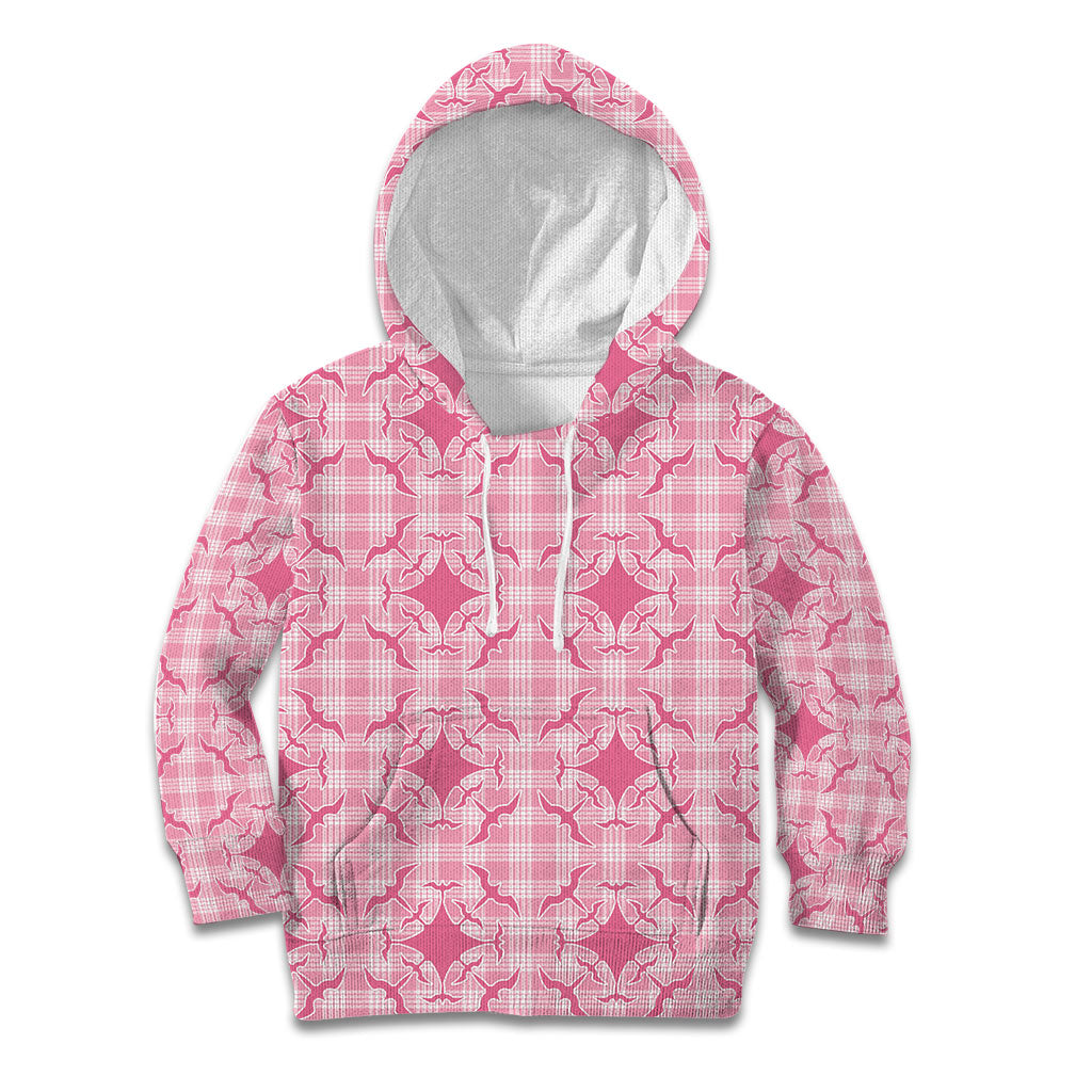 Alaka Hawaii Iwa Bird Palaka Motifs Kid Hoodie LT14 Hoodie Pink - Polynesian Pride