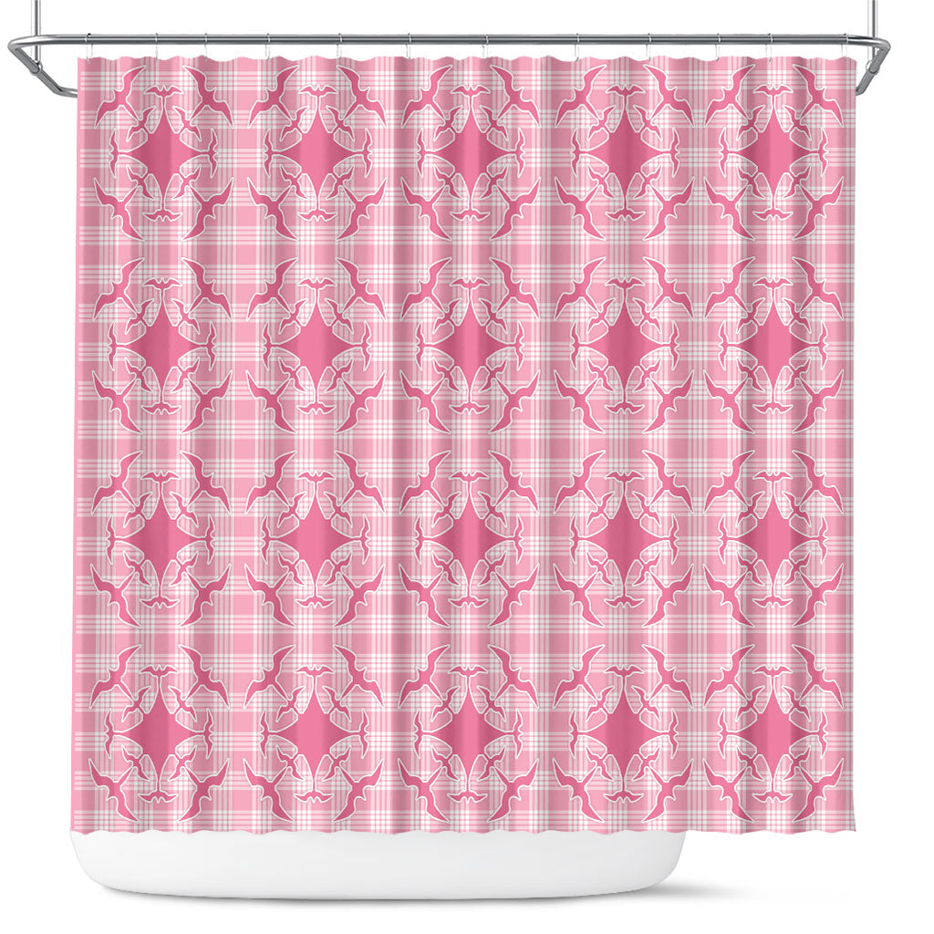 Alaka Hawaii Iwa Bird Palaka Motifs Shower Curtain