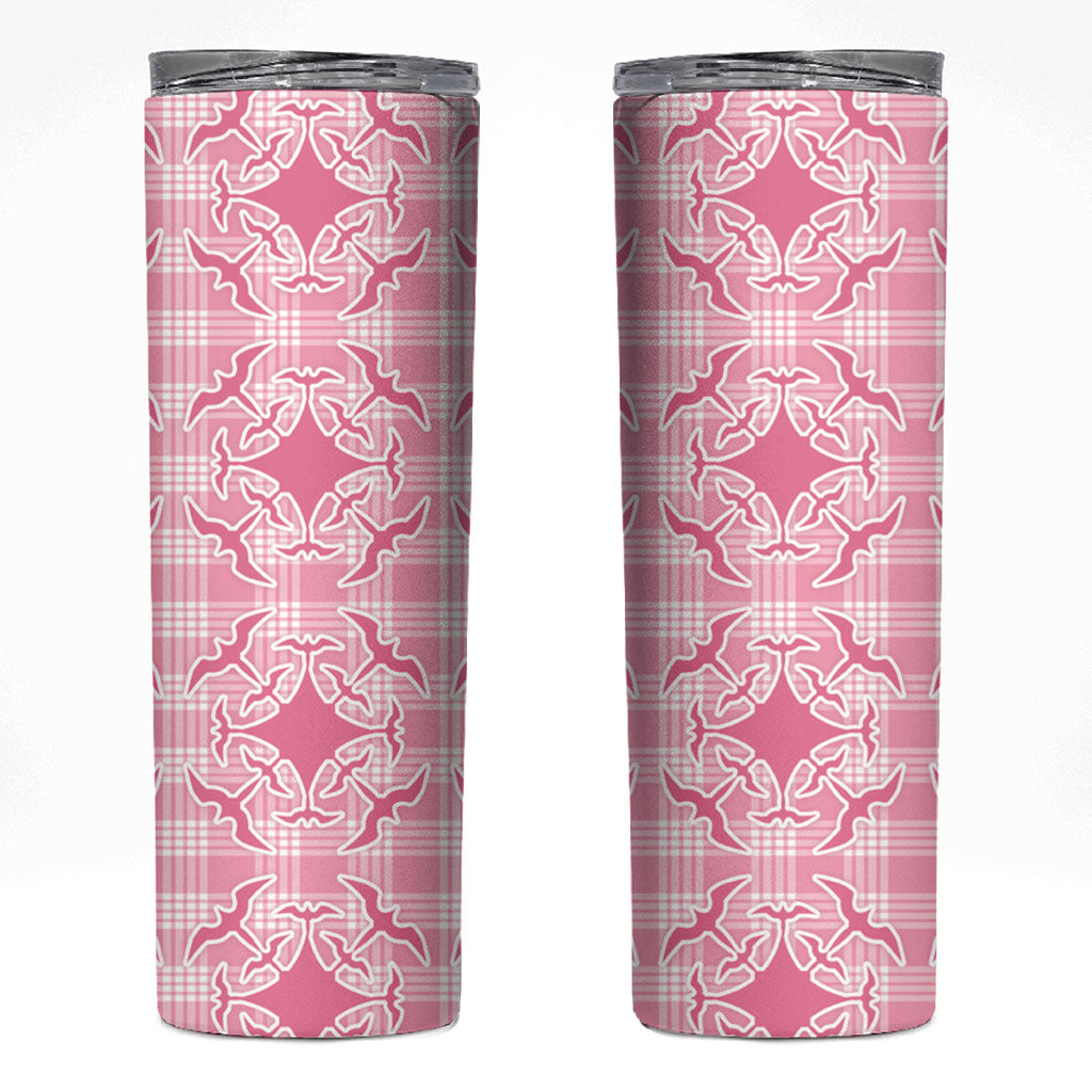 Alaka Hawaii Iwa Bird Palaka Motifs Skinny Tumbler