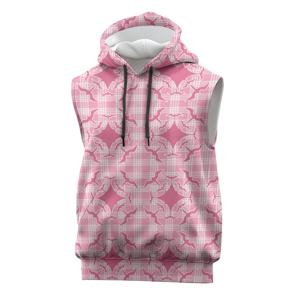 Alaka Hawaii Iwa Bird Palaka Motifs Sleeveless Hoodie
