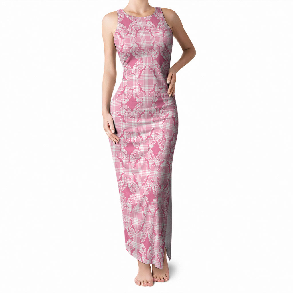 Alaka Hawaii Iwa Bird Palaka Motifs Tank Maxi Dress