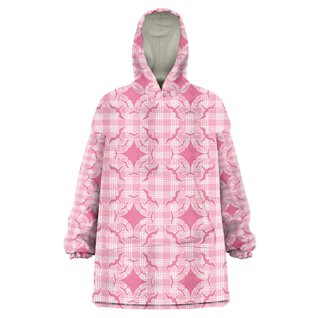 Alaka Hawaii Iwa Bird Palaka Motifs Wearable Blanket Hoodie