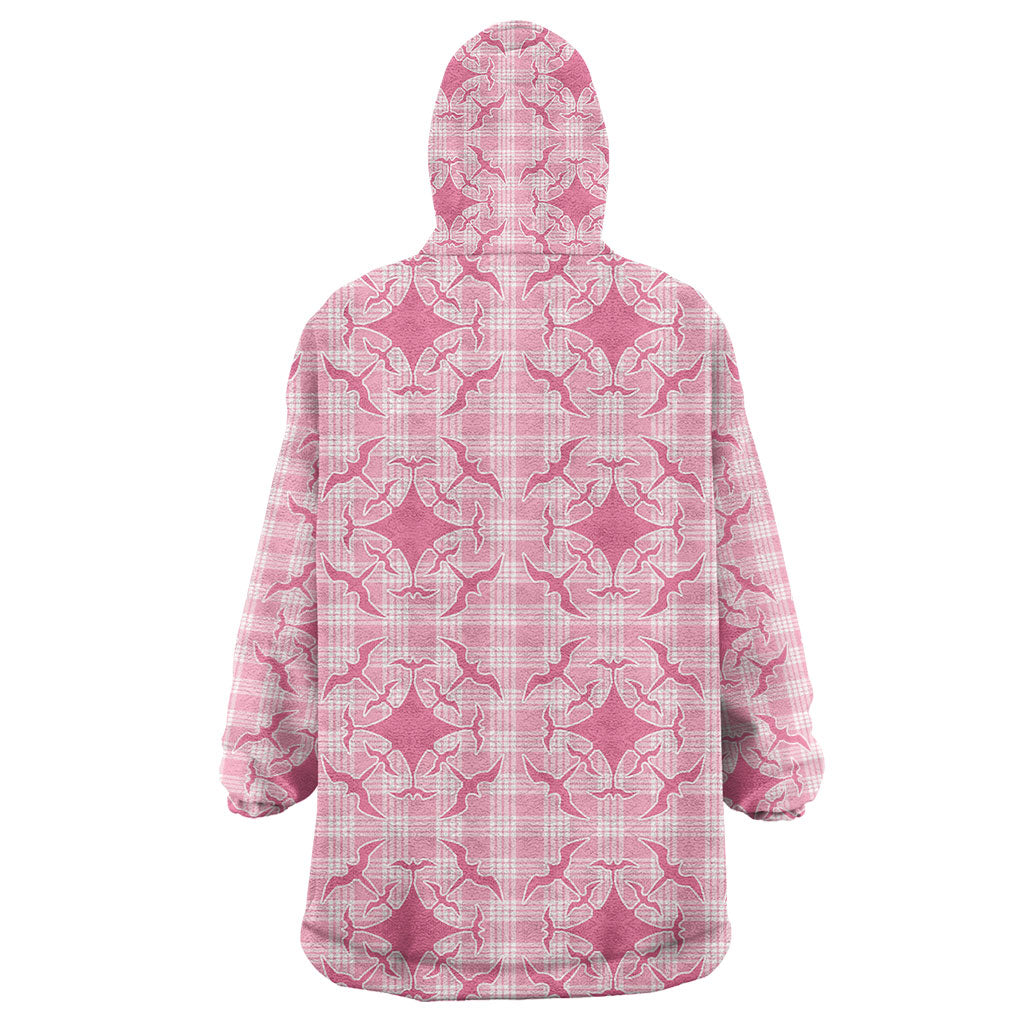 Alaka Hawaii Iwa Bird Palaka Motifs Wearable Blanket Hoodie LT14 - Polynesian Pride