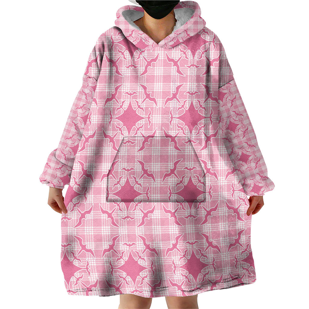 Alaka Hawaii Iwa Bird Palaka Motifs Wearable Blanket Hoodie LT14 - Polynesian Pride