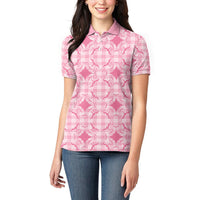 Alaka Hawaii Iwa Bird Palaka Motifs Women Polo Shirt LT14 - Polynesian Pride