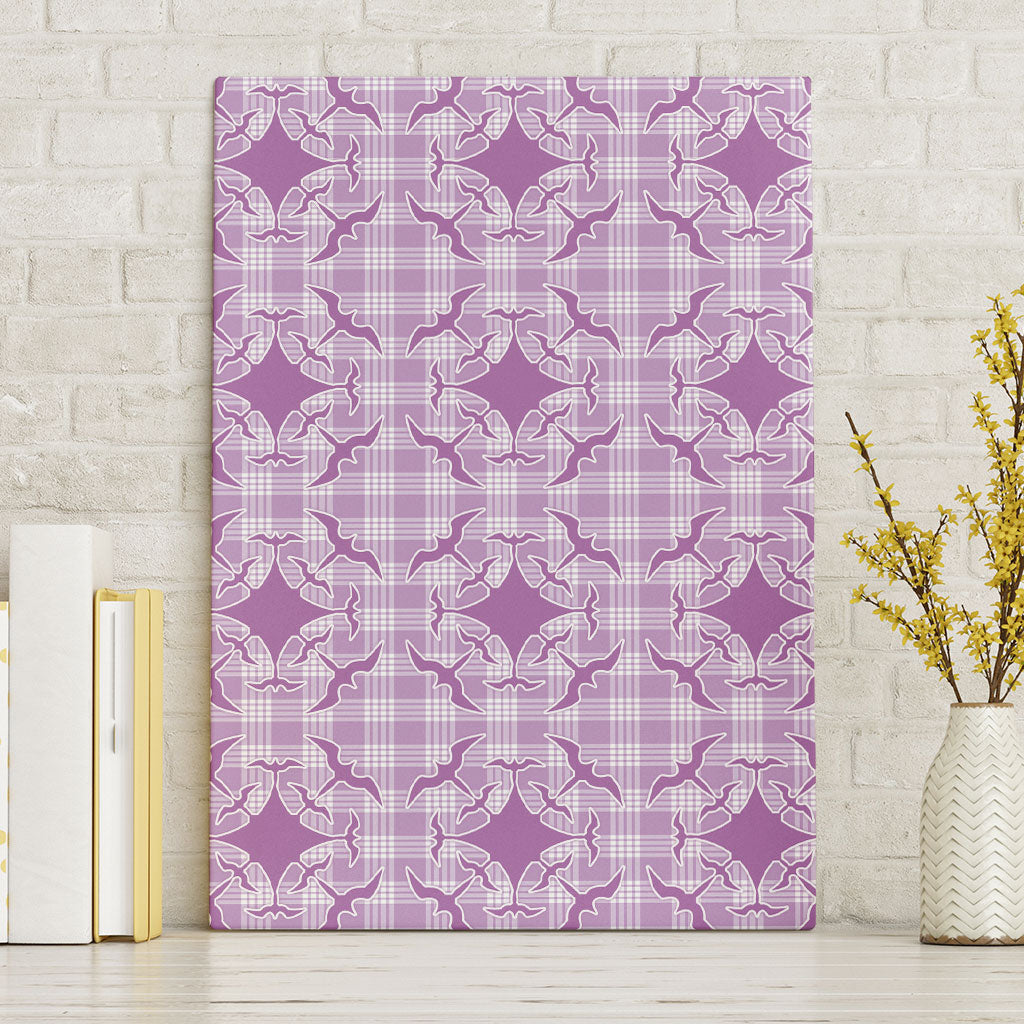 Poni Hawaii Iwa Bird Palaka Motifs Canvas Wall Art
