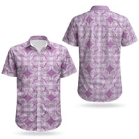 Poni Hawaii Iwa Bird Palaka Motifs Couples Matching Mermaid Dress and Hawaiian Shirt LT14 - Polynesian Pride