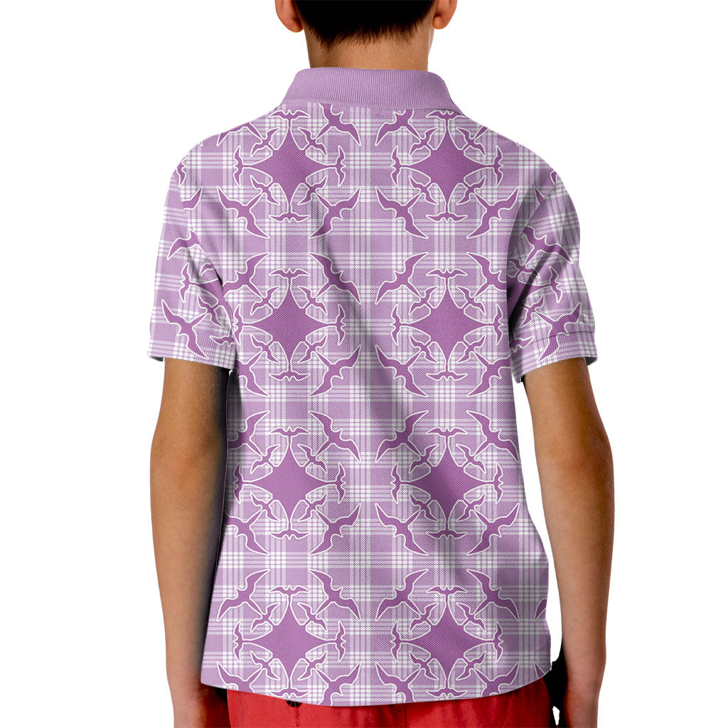 Poni Hawaii Iwa Bird Palaka Motifs Kid Polo Shirt LT14 - Polynesian Pride