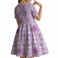 Poni Hawaii Iwa Bird Palaka Motifs Kid Short Sleeve Dress LT14 - Polynesian Pride