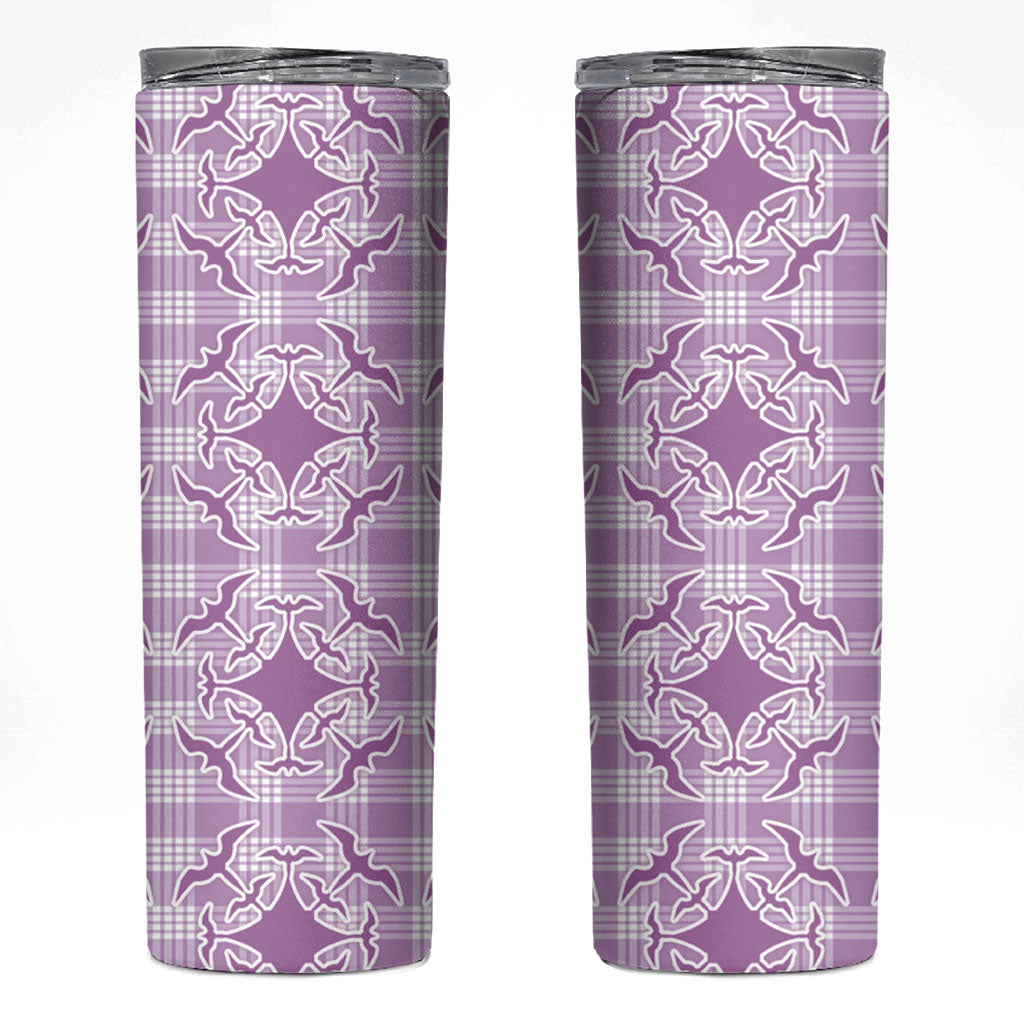 Poni Hawaii Iwa Bird Palaka Motifs Skinny Tumbler