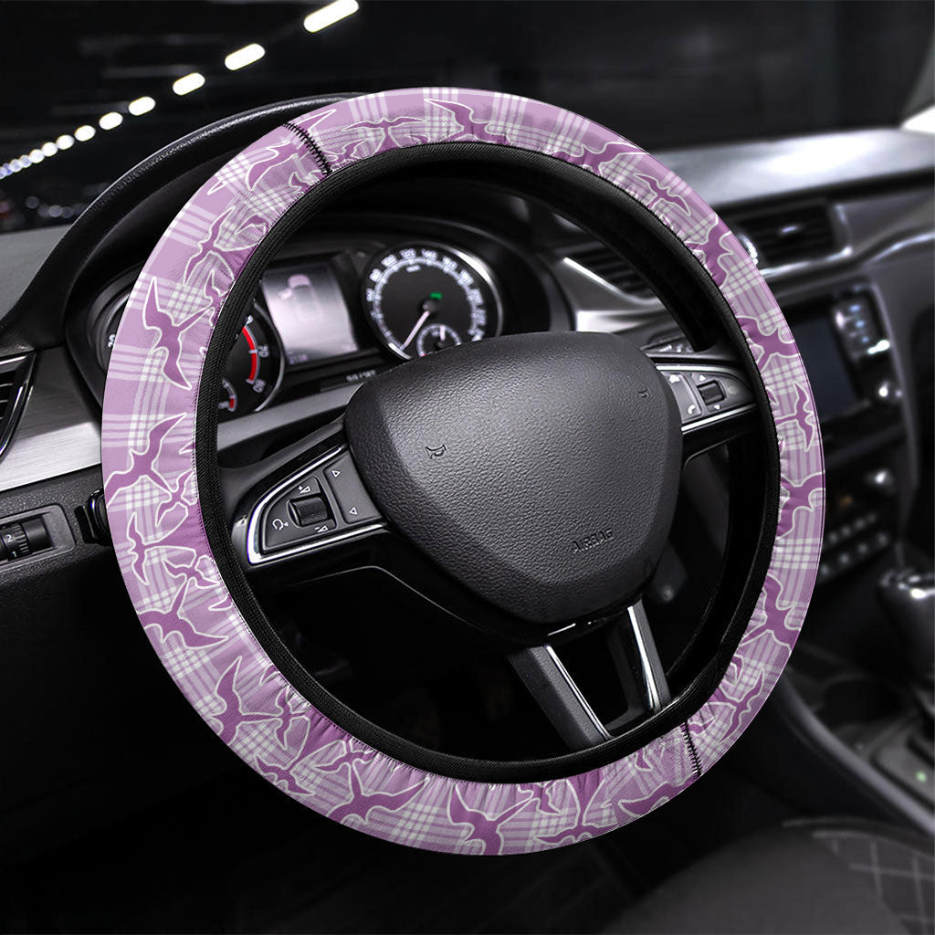 Poni Hawaii Iwa Bird Palaka Motifs Steering Wheel Cover