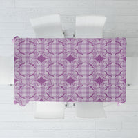 Poni Hawaii Iwa Bird Palaka Motifs Tablecloth LT14 Purple - Polynesian Pride