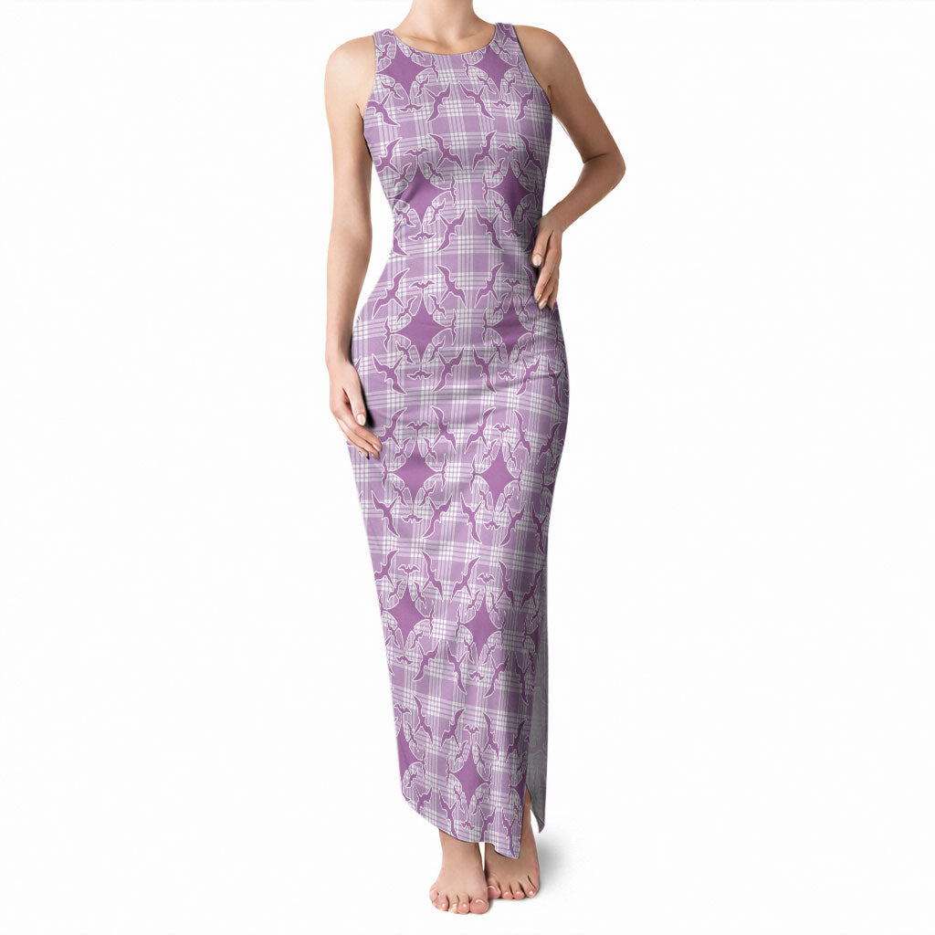 Poni Hawaii Iwa Bird Palaka Motifs Tank Maxi Dress