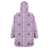 Poni Hawaii Iwa Bird Palaka Motifs Wearable Blanket Hoodie LT14 - Polynesian Pride