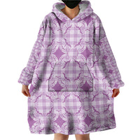 Poni Hawaii Iwa Bird Palaka Motifs Wearable Blanket Hoodie LT14 - Polynesian Pride