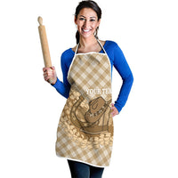 Makue Hawaii Cowboy Palaka Motifs Personalised Apron Paniolo Festival Puakenikeni Lei LT14 - Polynesian Pride
