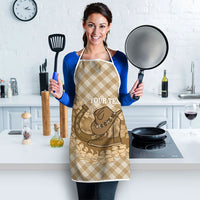 Makue Hawaii Cowboy Palaka Motifs Personalised Apron Paniolo Festival Puakenikeni Lei LT14 - Polynesian Pride