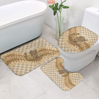 Makue Hawaii Cowboy Palaka Motifs Personalised Bathroom Set Paniolo Festival Puakenikeni Lei LT14 - Polynesian Pride