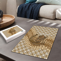 Makue Hawaii Cowboy Palaka Motifs Personalised Puzzle Paniolo Festival Puakenikeni Lei LT14 - Polynesian Pride