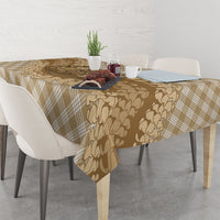 Makue Hawaii Cowboy Palaka Motifs Personalised Tablecloth Paniolo Festival Puakenikeni Lei LT14 - Polynesian Pride