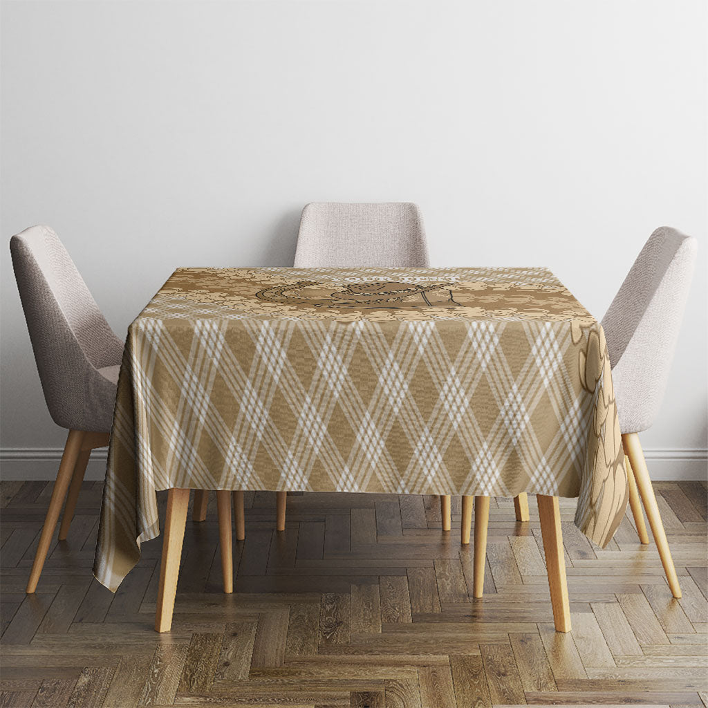 Makue Hawaii Cowboy Palaka Motifs Personalised Tablecloth Paniolo Festival Puakenikeni Lei LT14 - Polynesian Pride