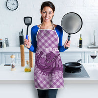 Poni Hawaii Cowboy Palaka Motifs Personalised Apron Paniolo Festival Puakenikeni Lei LT14 - Polynesian Pride