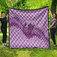 Poni Hawaii Cowboy Palaka Motifs Personalised Quilt Paniolo Festival Puakenikeni Lei LT14 - Polynesian Pride