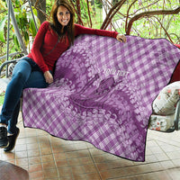 Poni Hawaii Cowboy Palaka Motifs Personalised Quilt Paniolo Festival Puakenikeni Lei LT14 - Polynesian Pride