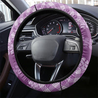 Poni Hawaii Cowboy Palaka Motifs Steering Wheel Cover Paniolo Festival Puakenikeni Lei LT14 - Polynesian Pride