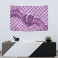 Poni Hawaii Cowboy Palaka Motifs Personalised Tapestry Paniolo Festival Puakenikeni Lei LT14 - Polynesian Pride