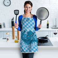 Polu Hawaii Cowboy Palaka Motifs Personalised Apron Paniolo Festival Puakenikeni Lei LT14 - Polynesian Pride