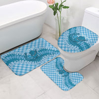Polu Hawaii Cowboy Palaka Motifs Personalised Bathroom Set Paniolo Festival Puakenikeni Lei LT14 - Polynesian Pride