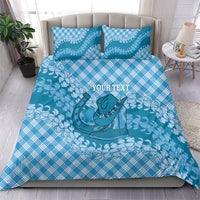 Polu Hawaii Cowboy Palaka Motifs Personalised Bedding Set Paniolo Festival Puakenikeni Lei LT14 - Polynesian Pride
