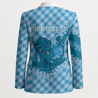 Polu Hawaii Cowboy Palaka Motifs Personalised Blazer Paniolo Festival Puakenikeni Lei LT14 - Polynesian Pride