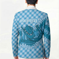 Polu Hawaii Cowboy Palaka Motifs Personalised Blazer Paniolo Festival Puakenikeni Lei LT14 - Polynesian Pride
