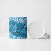 Polu Hawaii Cowboy Palaka Motifs Personalised Ceramic Mug Paniolo Festival Puakenikeni Lei LT14 - Polynesian Pride