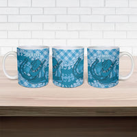 Polu Hawaii Cowboy Palaka Motifs Personalised Ceramic Mug Paniolo Festival Puakenikeni Lei LT14 - Polynesian Pride