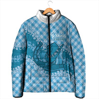 Polu Hawaii Cowboy Palaka Motifs Personalised Padded Jacket Paniolo Festival Puakenikeni Lei LT14 - Polynesian Pride