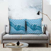 Polu Hawaii Cowboy Palaka Motifs Personalised Pillow Cover Paniolo Festival Puakenikeni Lei LT14 - Polynesian Pride