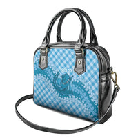 Polu Hawaii Cowboy Palaka Motifs Personalised Shoulder Handbag Paniolo Festival Puakenikeni Lei LT14 - Polynesian Pride