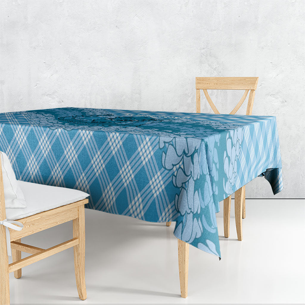 Polu Hawaii Cowboy Palaka Motifs Personalised Tablecloth Paniolo Festival Puakenikeni Lei LT14 - Polynesian Pride